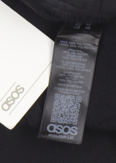 ASOS Women’s Black UK 14 High Rise Tapered Smart Trousers NWT