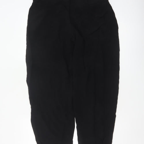 Masai Women’s Black Size L Viscose Harem Trousers Elasticated Waist