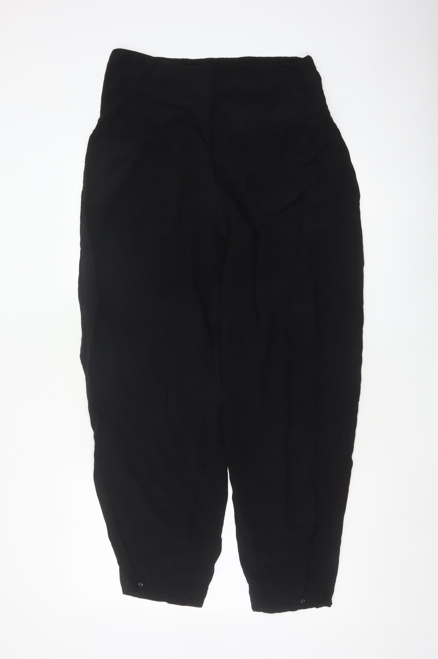 Masai Women’s Black Size L Viscose Harem Trousers Elasticated Waist