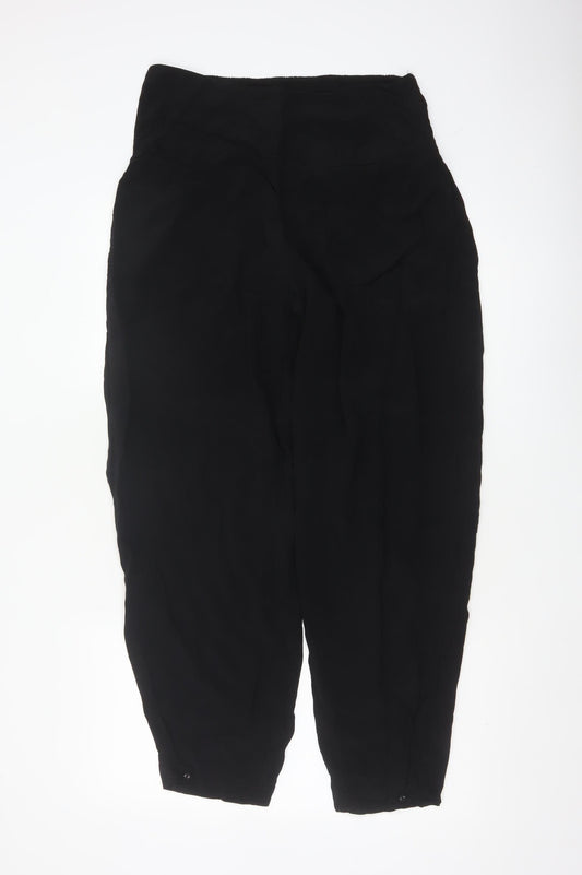 Masai Women’s Black Size L Viscose Harem Trousers Elasticated Waist