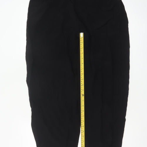 Masai Women’s Black Size L Viscose Harem Trousers Elasticated Waist