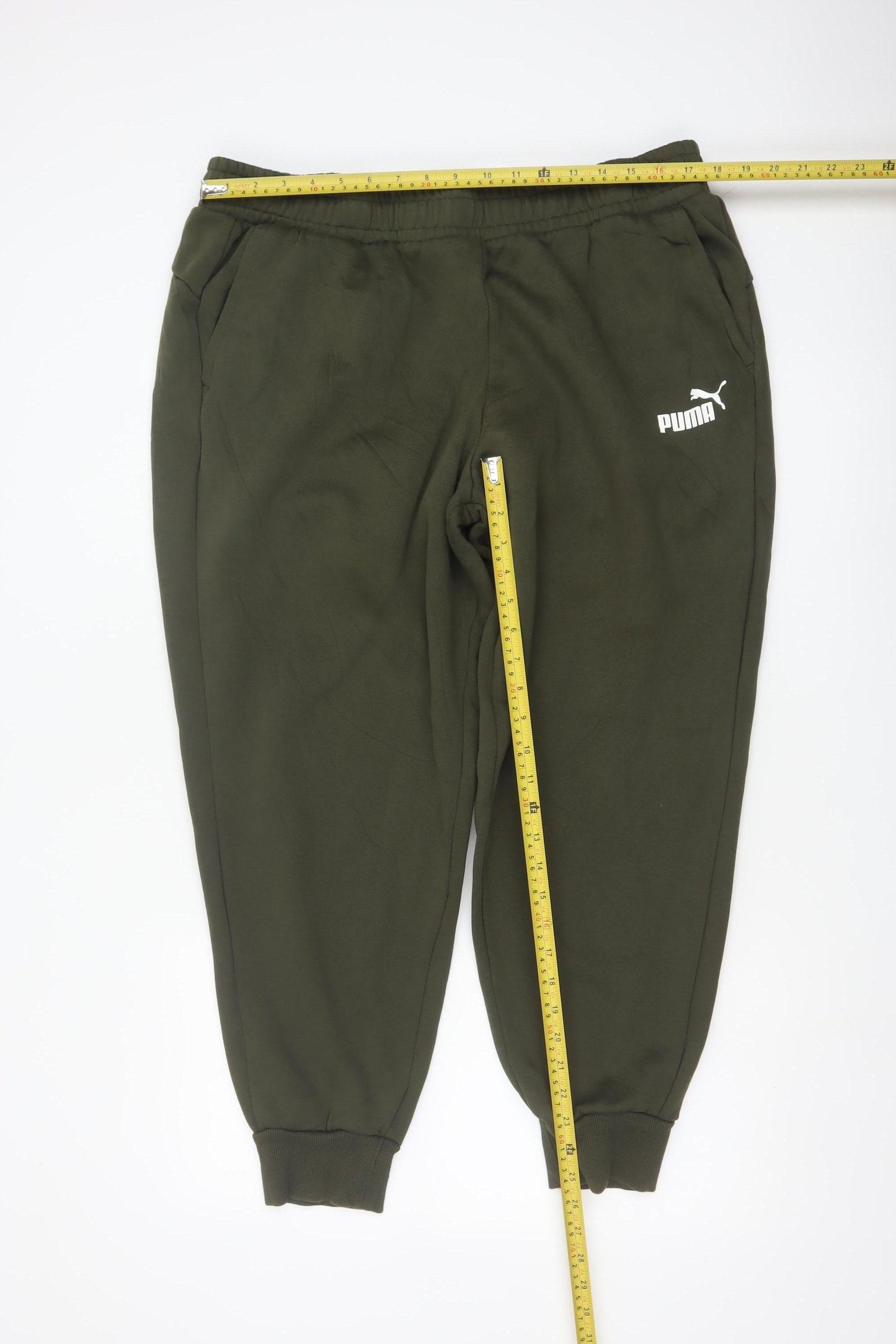 Puma Women Green XXL Jogger Sweatpants Elastic Waist Logo Pockets