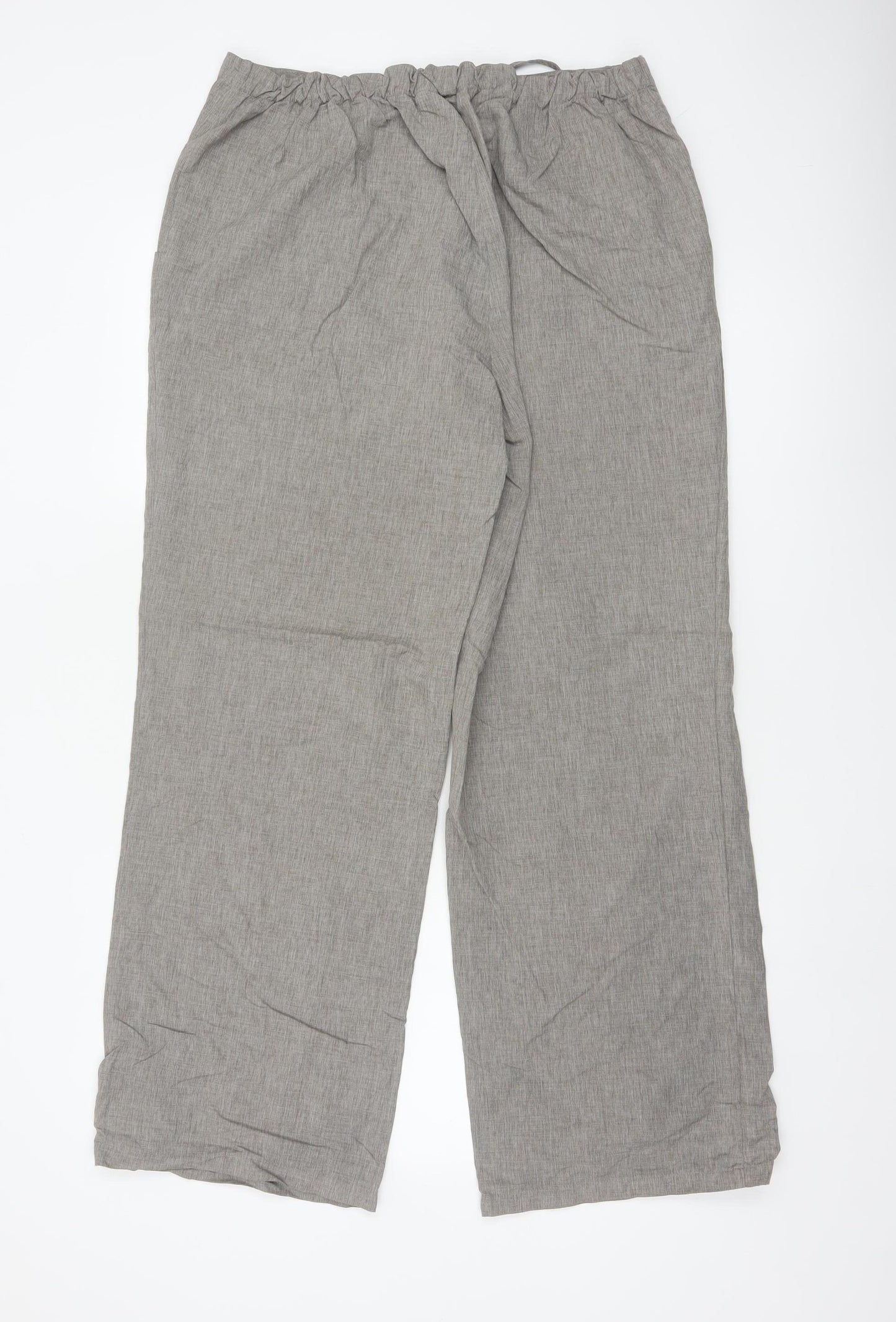 Rohan Women’s Grey Size 14 Thai Drawstring Wide Leg Travel Trousers