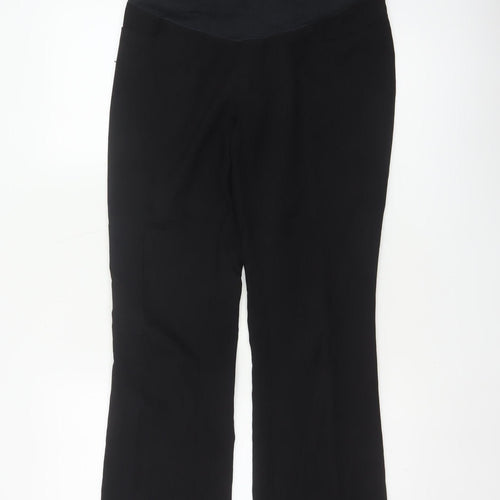 New Look Maternity Women’s Black Size 10 Flared Stretch Trousers