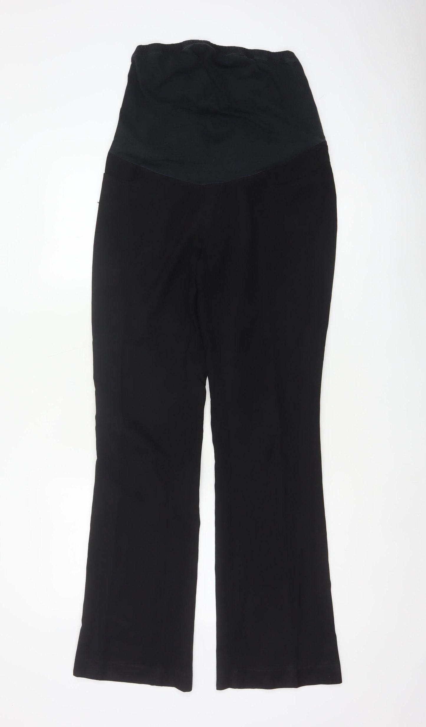 New Look Maternity Women’s Black Size 10 Flared Stretch Trousers