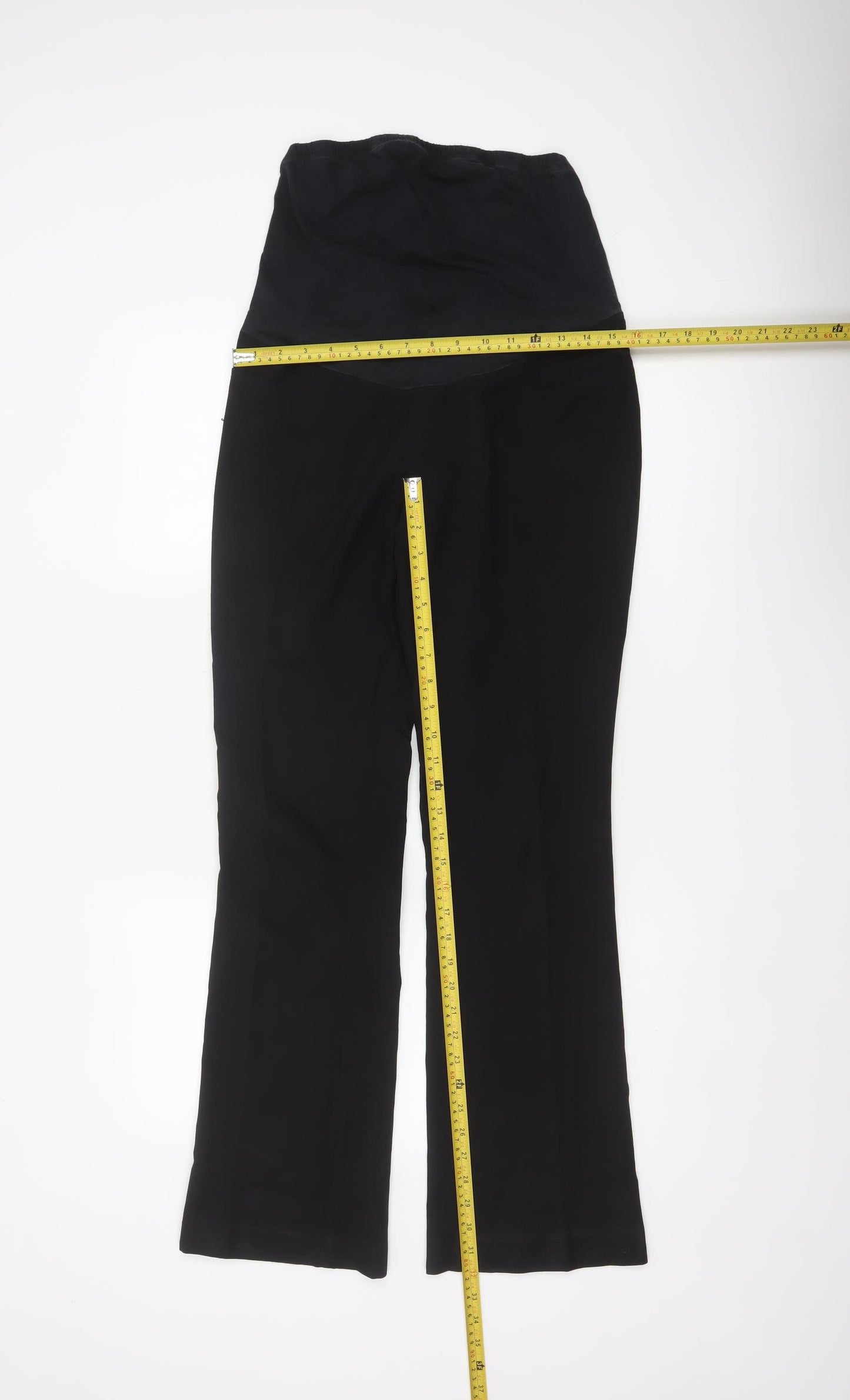 New Look Maternity Women’s Black Size 10 Flared Stretch Trousers