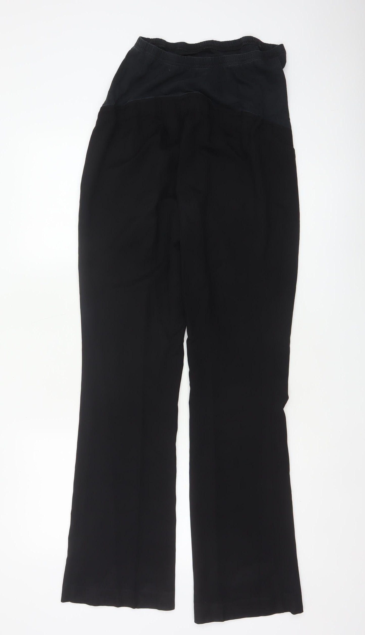 New Look Maternity Women’s Black Size 10 Flared Stretch Trousers