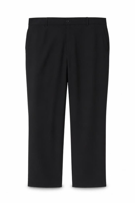 Farah Men’s Black 46W 31L Stretch Flat Front Dress Trousers