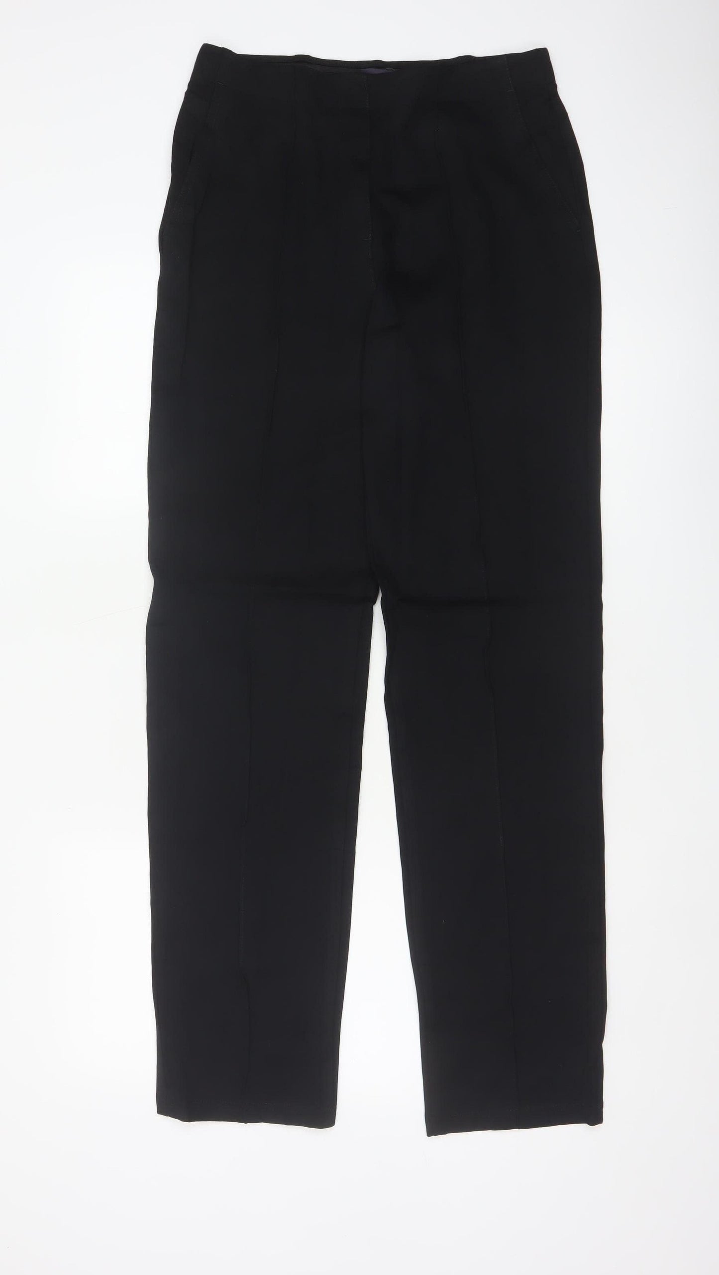 M&S Women’s Black UK 10 Long Tailored Tapered Work Trousers