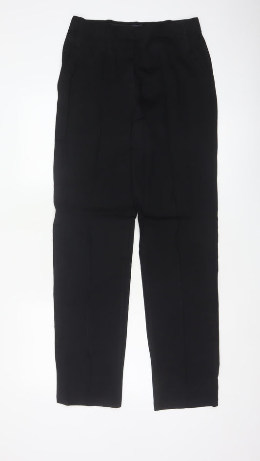 M&S Women’s Black UK 10 Long Tailored Tapered Work Trousers