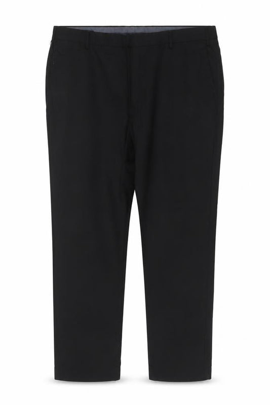 Marks and Spencer Men's Black 48in Short Regular Fit Wool Dress Trousers
