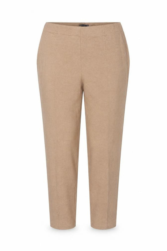 Marks and Spencer Women’s Beige UK 24 Tapered Stretch Trousers