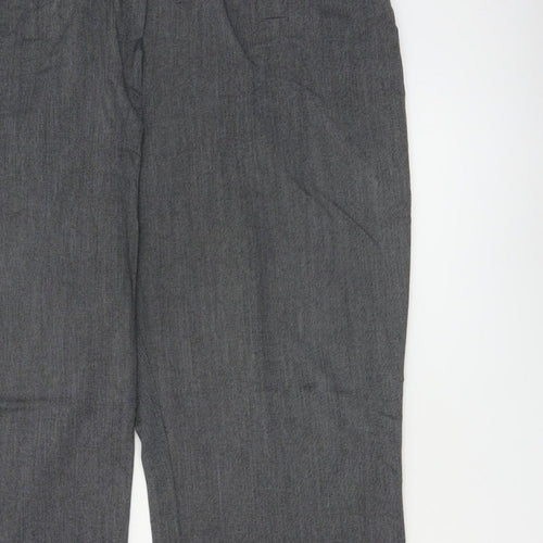 Debenhams Collection Women Grey UK 18 Straight Leg Dress Trousers