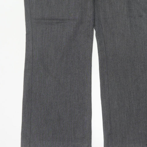 Debenhams Collection Women Grey UK 18 Straight Leg Dress Trousers