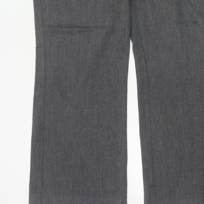 Debenhams Collection Women Grey UK 18 Straight Leg Dress Trousers