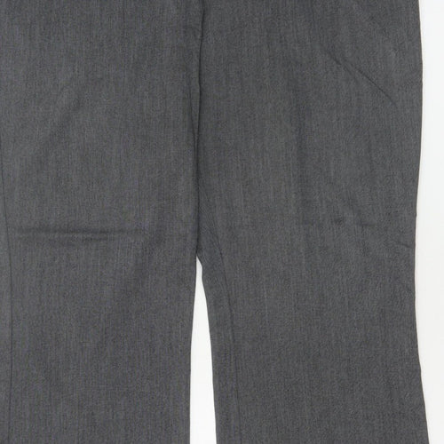 Debenhams Collection Women Grey UK 18 Straight Leg Dress Trousers