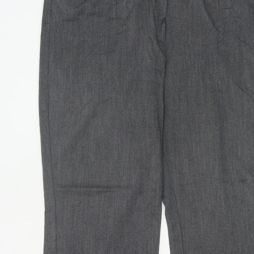 Debenhams Collection Women Grey UK 18 Straight Leg Dress Trousers