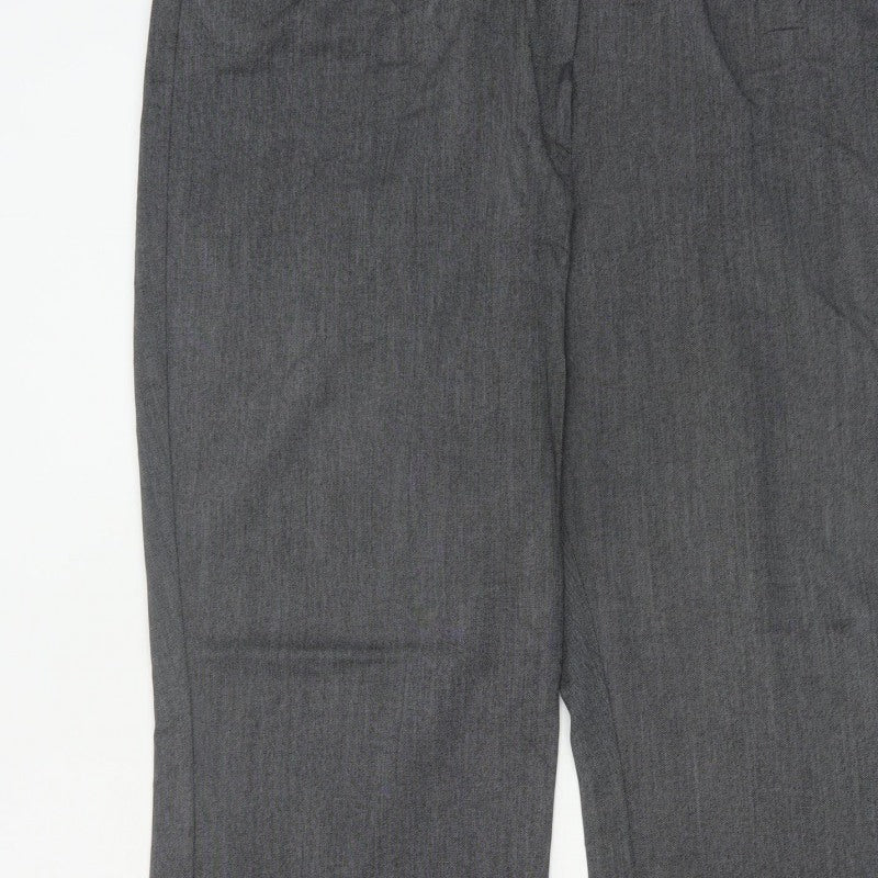 Debenhams Collection Women Grey UK 18 Straight Leg Dress Trousers