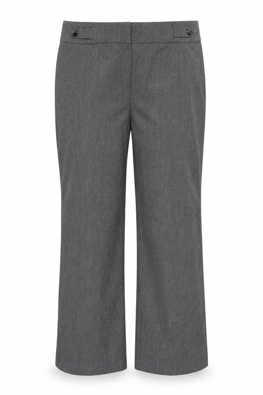 Debenhams Collection Women Grey UK 18 Straight Leg Dress Trousers