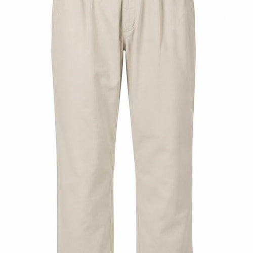 Maine New England Men’s Beige Cotton Chino Trousers 34L Straight Fit