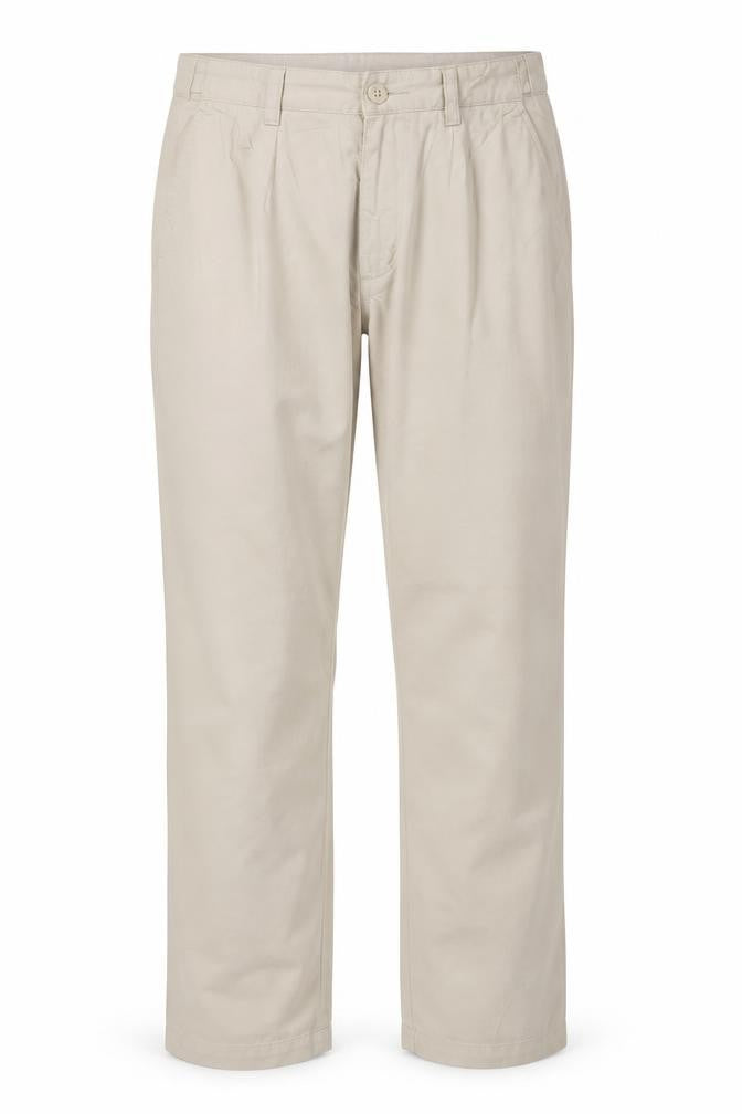 Maine New England Men’s Beige Cotton Chino Trousers 34L Straight Fit