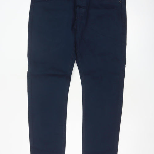 Marks & Spencer Men’s Blue 34/29 Slim Fit Tapered Stretch Jeans