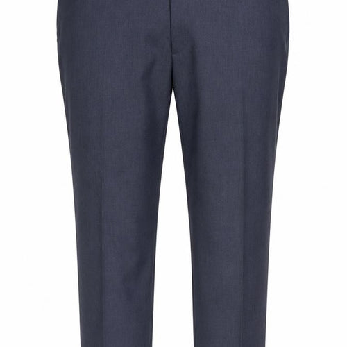 M&S Men’s Blue Linen Blend Dress Trousers 50in Waist 29in Short