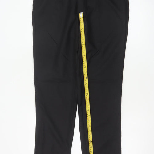 Marks and Spencer Men's Black 34R Slim Fit Dress Trousers 34in