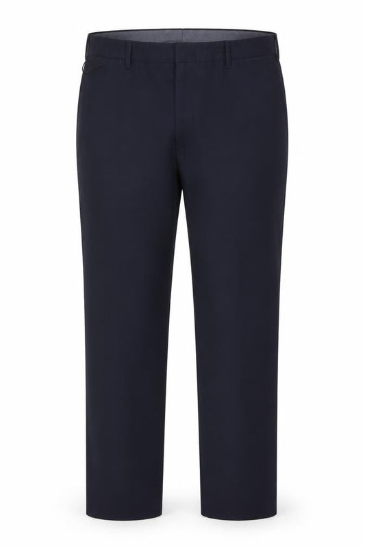Marks and Spencer Men’s Navy 42in Long Regular Fit Wool Dress Trousers