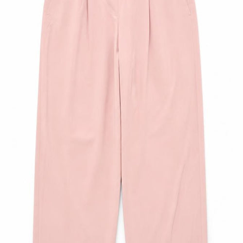 Marks & Spencer Women’s Pink Size 20 Wide Leg High Rise Trousers