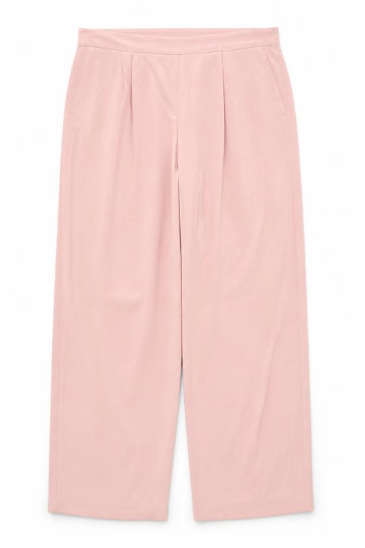 Marks & Spencer Women’s Pink Size 20 Wide Leg High Rise Trousers