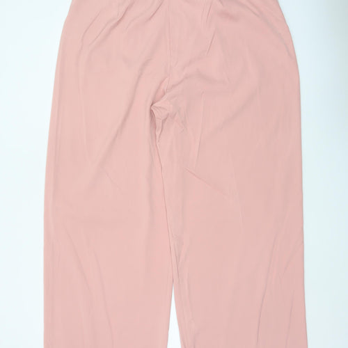 Marks & Spencer Women’s Pink Size 20 Wide Leg High Rise Trousers