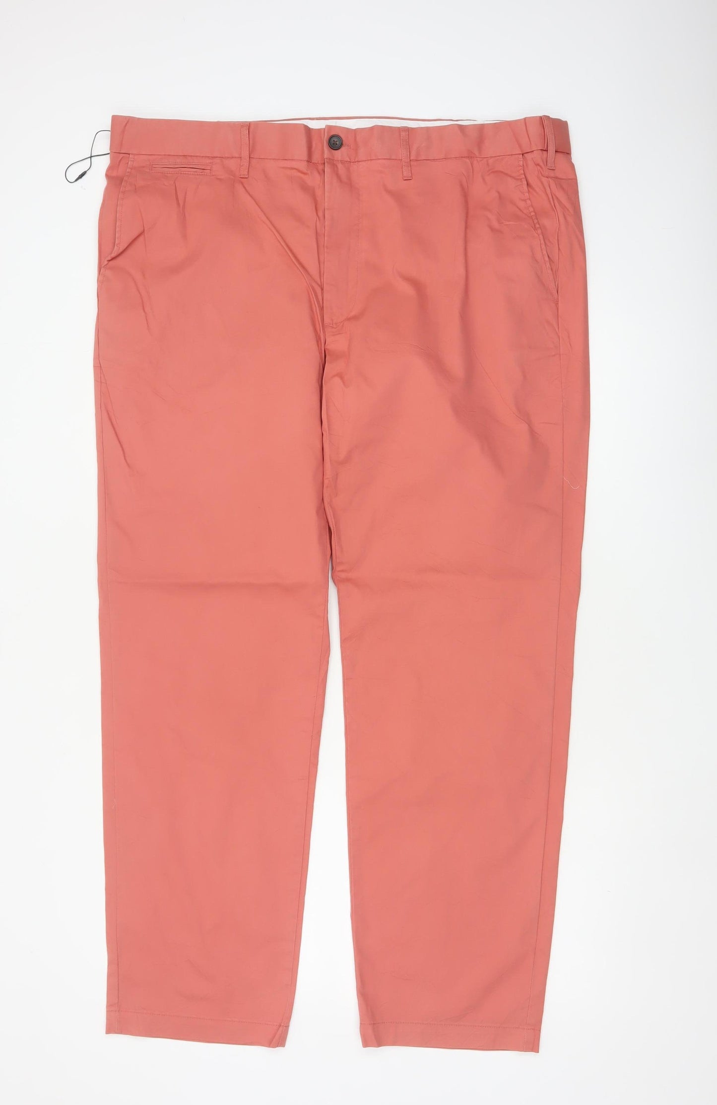 Marks & Spencer Men’s Orange 42 Regular Fit Chino Trousers
