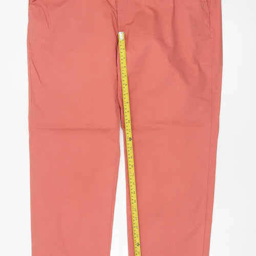 Marks & Spencer Men’s Orange 42 Regular Fit Chino Trousers