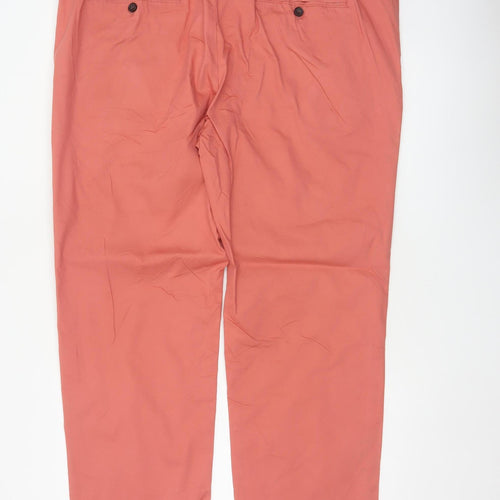 Marks & Spencer Men’s Orange 42 Regular Fit Chino Trousers