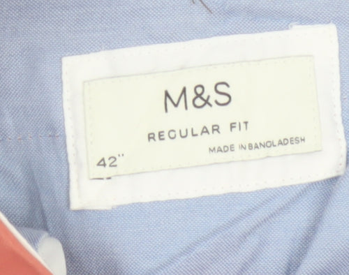Marks & Spencer Men’s Orange 42 Regular Fit Chino Trousers
