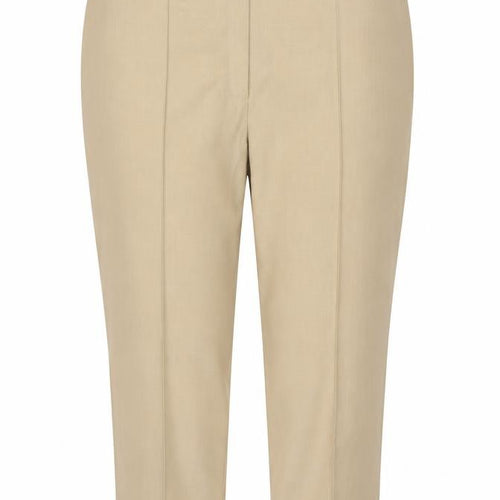 Marks & Spencer Women Beige UK 24 Extra Short Straight High Rise Trousers