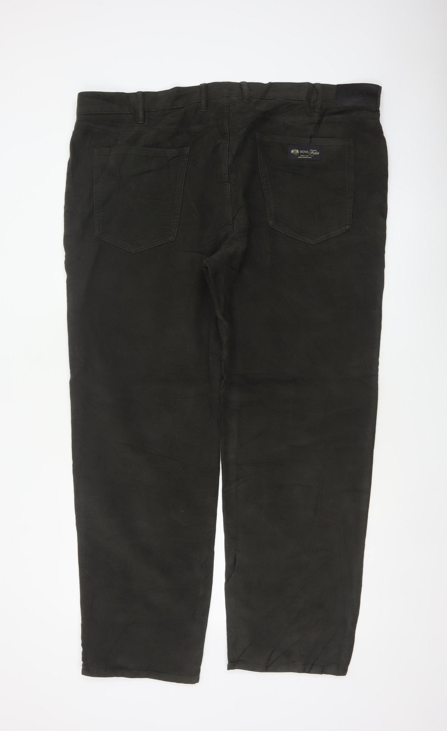 Marks & Spencer Men’s Black 44in 31in Straight Cotton Trousers