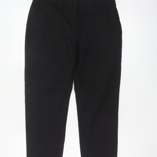 H&M Women’s Black UK 6 Tailored Straight Leg Dress Trousers