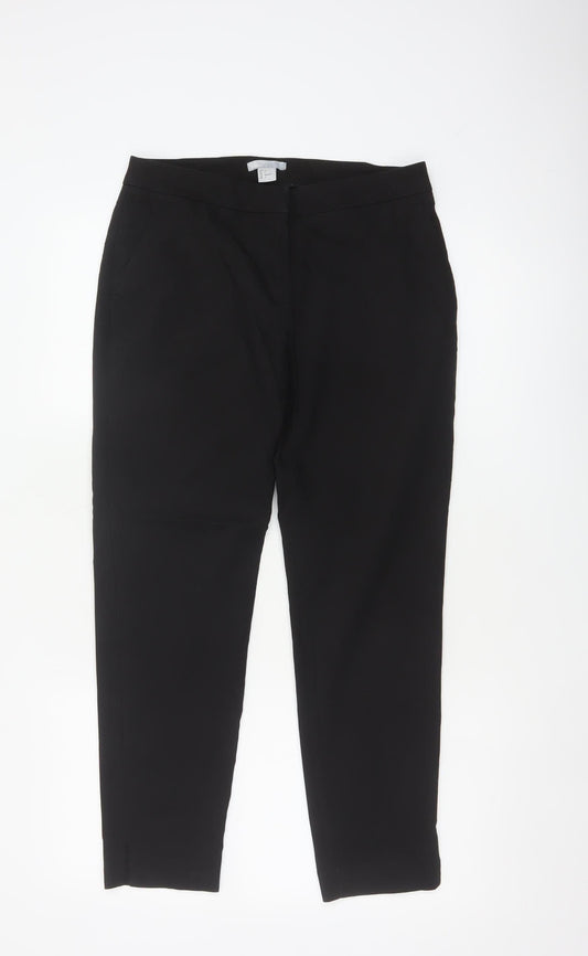H&M Women’s Black UK 6 Tailored Straight Leg Dress Trousers