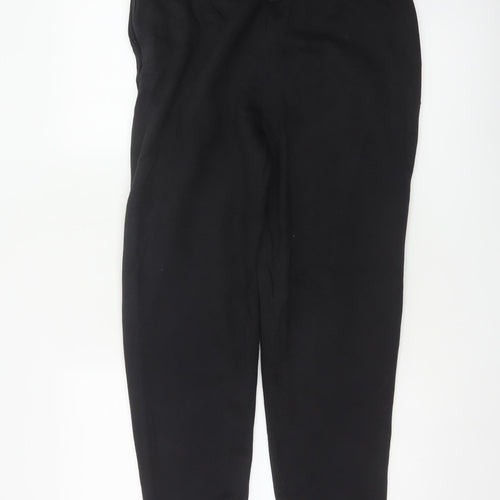 Lonsdale Men’s Black M Logo Cuffed Elastic Waist Jogger Sweatpants