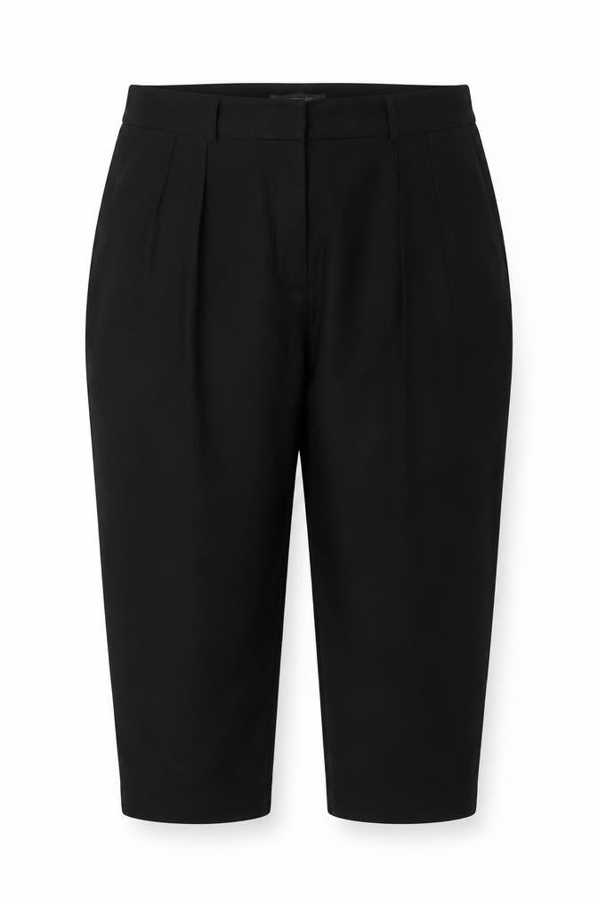 M&S Women Black Size 22 Short Tapered Ankle Grazer High Rise Trousers