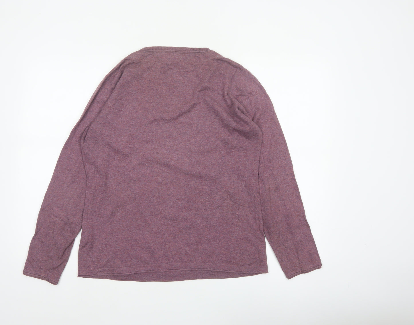 Fat Face Women’s Purple Size 14 V-Neck Lace-Up Knit Jumper