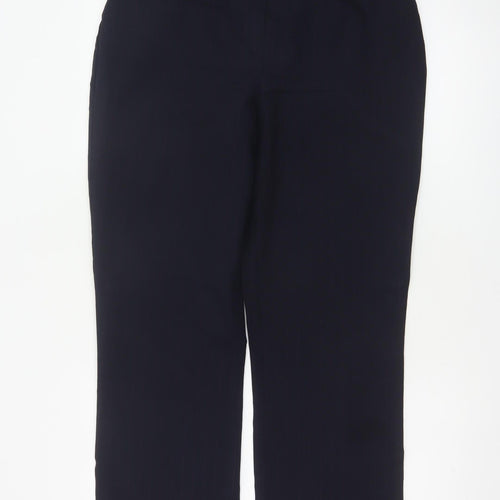 Dorothy Perkins Women Blue Pinstripe Tailored Dress Trousers UK 14