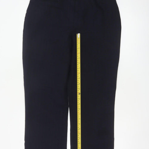 Dorothy Perkins Women Blue Pinstripe Tailored Dress Trousers UK 14