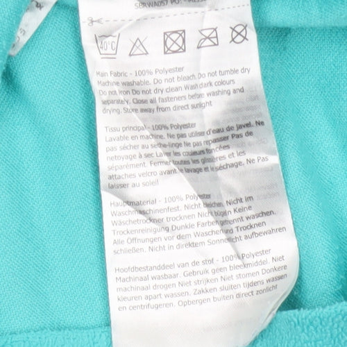 Regatta Women Blue UK 14 Pullover Fleece 1/4 Zip High Neck