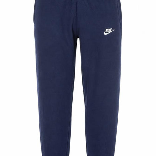 Nike Men’s Blue S Fleece Jogger Sweatpants Logo Cuffed Trousers