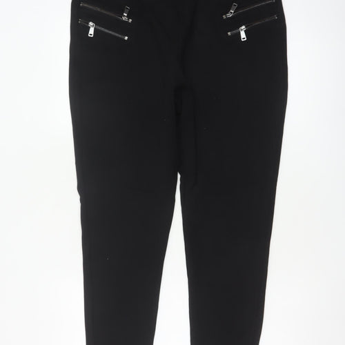 Next Women’s Black Size 18 Skinny Stretch Zip Detail Trousers