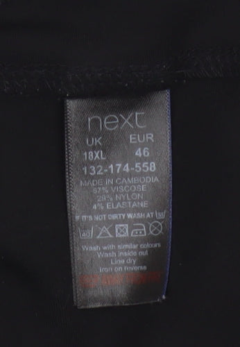Next Women’s Black Size 18 Skinny Stretch Zip Detail Trousers