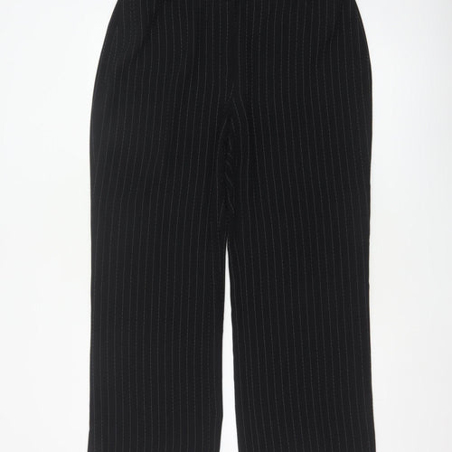 Anne Brooks Women’s Black Pinstripe Petite UK 14 Straight Dress Trousers